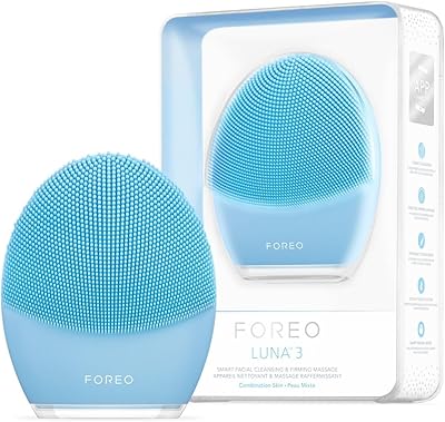 Brosse nettoyante pour le visage foreo luna 3 pour peaux mixtes | masseur
