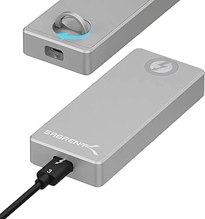 Boîtier rigide en aluminium certifié syprint thunderbolt 3 pour disque dur ssd m.2