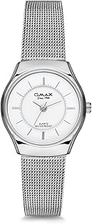 Montre analogique en maille de 32 mm avec cadran rond argenté et bracelet