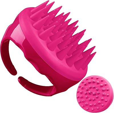 Qiqi® brosse à shampoing en silicone pour masser le cuir chevelu, peigne à