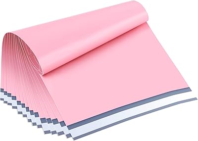 Enveloppes postales en polyester ucigo 12 x 155 pouces rose clair paquet
