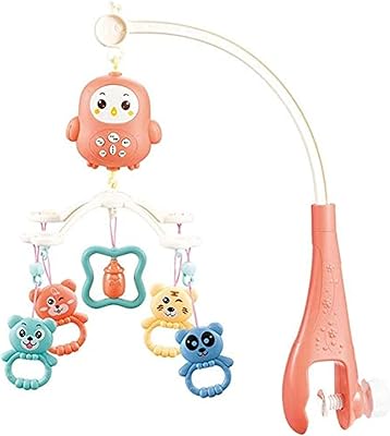 Jouet musical de cloche de lit de bébé, télécommande multifonctionnelle, cloche de lit