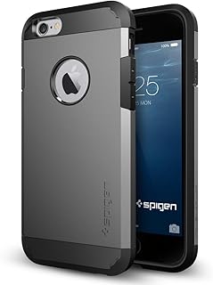 Coque de protection spigen durable conçue pour apple iphone 6 (2014) / iphone 6s (2015) - gris foncé. Diaytar Sénégal : Innovation digitale et prix attractifs