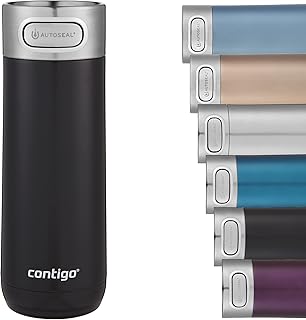 Tasse de voyage contigo deluxe à fermeture automatique tasse thermique en acier