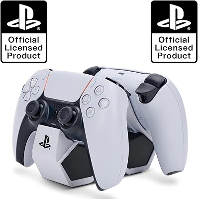 Station de charge double sous licence officielle pour playstation 5 pour manettes