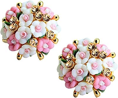 Boucles d'oreilles à tige en forme de fleur pour filles et femmes