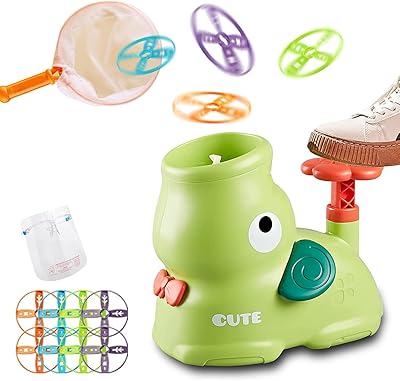 Lanceur de disques volants pour enfants, jeux et activités dans le jardin