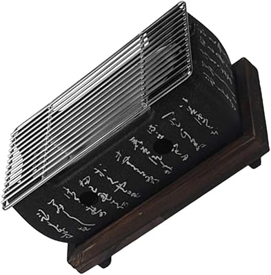 Yarno mini gril à charbon de table portable pour barbecue japonais avec plateau