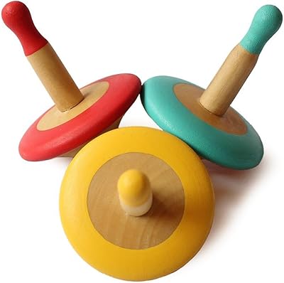 Jouet rotatif en bois shumi (3 ans et plus) - jouet rotatif gyroscope