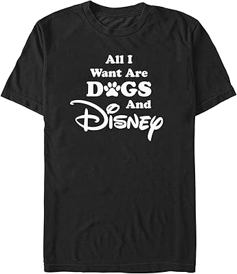 T-shirt à manches courtes disney big & tall logo dogs pour hommes, noir