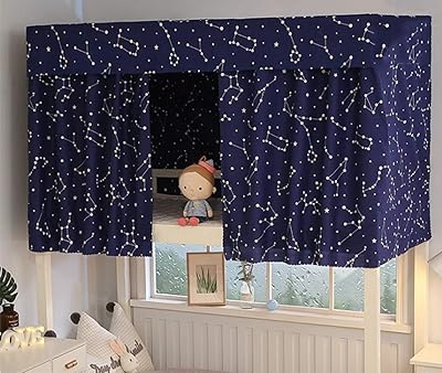 Rideaux de lit superposé pour dortoir auvent simple pour dormir à la maison