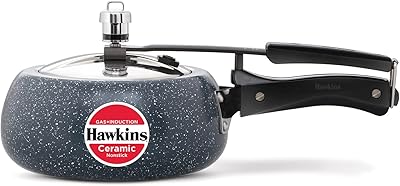 Autocuiseur en céramique antiadhésif hawkins de 2 litres, cuisinière à induction avec couvercle