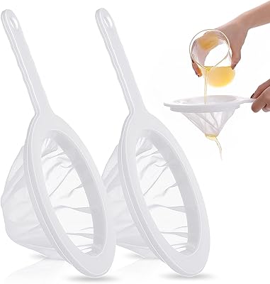 Passoire à mailles en nylon ultra fine avec poignée pour aliments, thé, riz