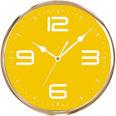 Horloge murale en plastique jaune parrot verio rose 1120 pouces pour la maison