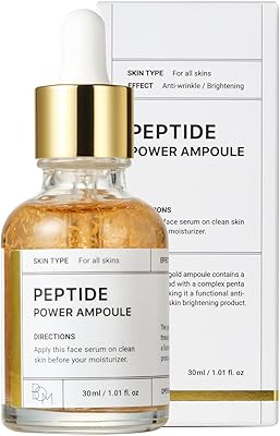 Bom peptide power serum 30 ml, sérum visage complexe peptidique d'or 24 carats