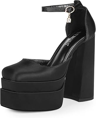 Chaussures à talons épais weitcase pour femmes avec talon large et bride