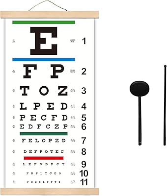Tableau des yeux pour examens de la vue 20 pieds