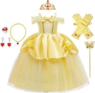 Rexy princess belle beauty et le meilleur costume pour filles pour halloween, noël