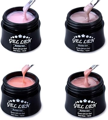 Glenn new soak off builder gel, (15 ml, 1 pièce), 4 pièces