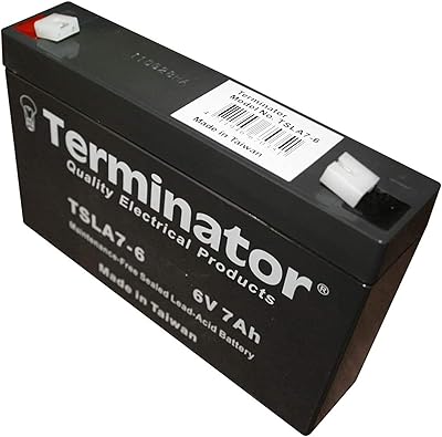 Batteries au plomb scellées rechargeables terminator 6v 7ah, tsla7-6