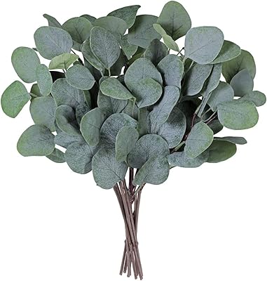 Javest 10 pièces fausses feuilles d'eucalyptus ensemble feuilles d'eucalyptus vert gris plantes pour fête de mariage plantes vertes artificielles vertes pour les vacances (sans fruits). Toutes les catégories, tous les prix sur Diaytar
