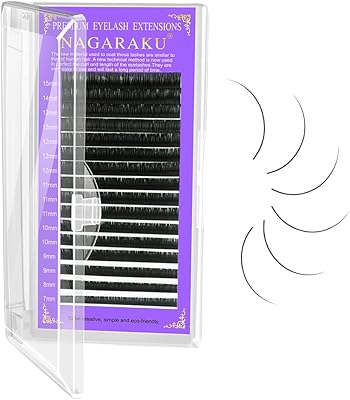 007 mm c bouclés 7-15 extensions de cils avec multi-plateau