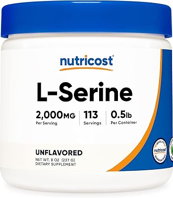 Poudre de sérine nutricost l 113 portions (0,5 lb) - 2000 mg