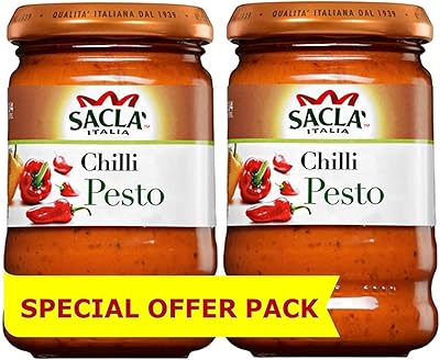 Sauce pesto au poivre italien sacla 190 g (paquet de 2)