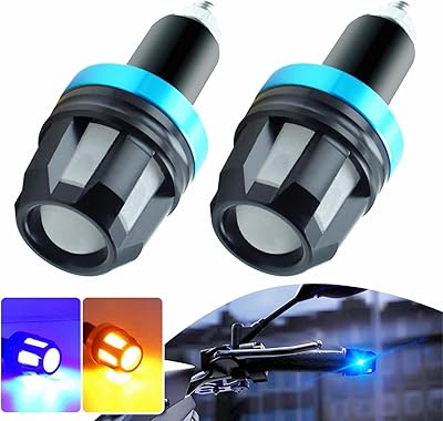 Clignotants de moto 2 pièces, lumière led bicolore, bande de clignotants avec prise