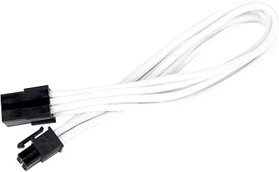 Câble d'extension d'alimentation silverstone tech avec 1 connecteur 6 broches vers port accessoire