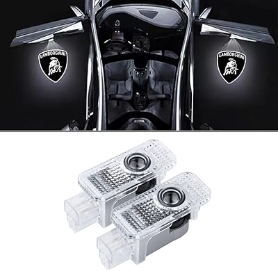 2 pièces projecteur de lumière de porte de voiture led lampe de bienvenue