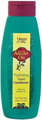 Après-shampooing hydratant lissant et soyeux hawaïen à l'huile d'argan 14 oz