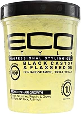 Gel à l'huile de ricin noir et de graines de lin eco styler