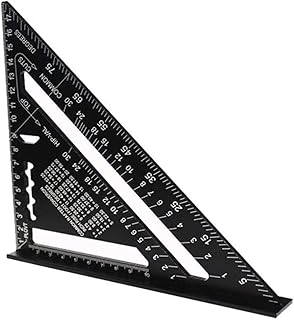 Règle triangulaire xifor en alliage d'aluminium de 7 pouces, outil de mesure