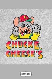 Carnet chucke cheeses chuck e cheese : papier ligné ligné, planificateur, 6 x