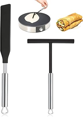 Ensemble distributeur de crêpes et spatules en acier inoxydable, outils de distribution
