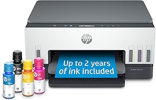 Imprimante jet d'encre sans fil tout-en-un hp smarttank 6001, jusqu'à 2 ans d'encre
