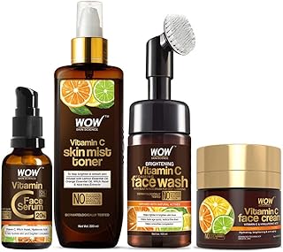 Wow skin science ultimate vitamin c facial kit - comprend une brosse nettoyante