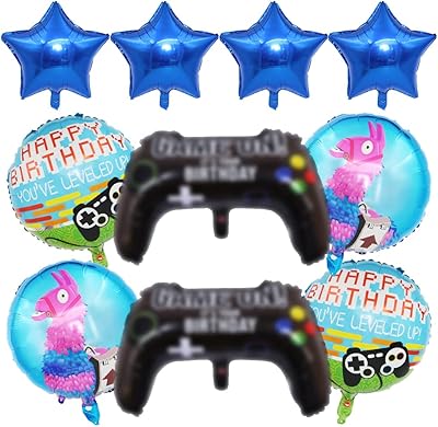 Ksopsdey gamer foil balloons set 10 pièces jeu vidéo décoration de fête ballons