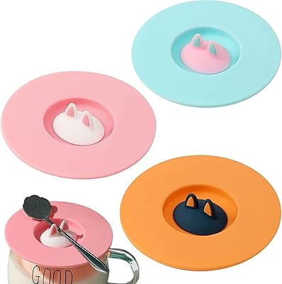 3 pièces couvercles de tasse en silicone de qualité alimentaire couvercles de tasse