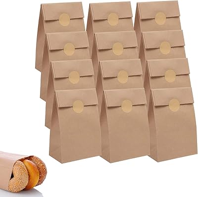 Sacs en papier de fête en plastique delfino avec 36 étiquettes autocollantes
