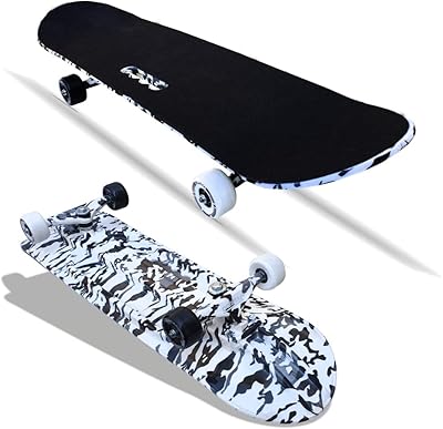 Skateboard concave standard gasbo pour enfants, adolescents et adultes | skateboard (camo)