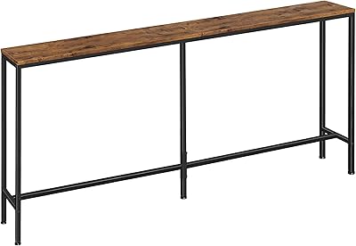 Table console supergarry de 70 pouces, tables de canapé longues et étroites, derrière