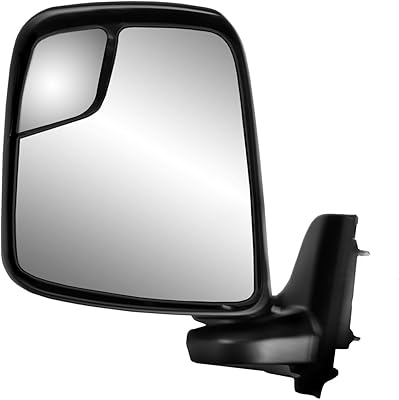 Rétroviseur côté conducteur fit system pour nissan nv 200, noir texturé, miroir spot