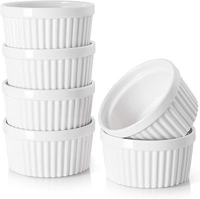 Ramequins dwayne de 4 oz - ramequins en porcelaine crème brûlée allant au