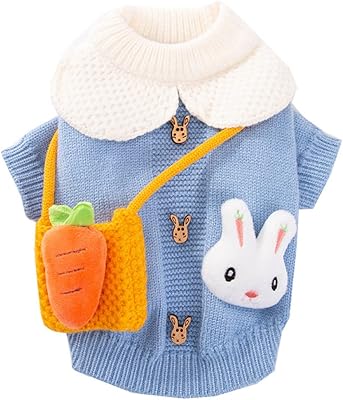 Pull lapin mignon chaud d'hiver pull tricoté de style conte de fées
