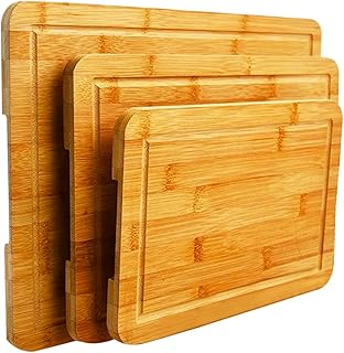 Planche à découper classique en bois, lot de 3 - planche à découper