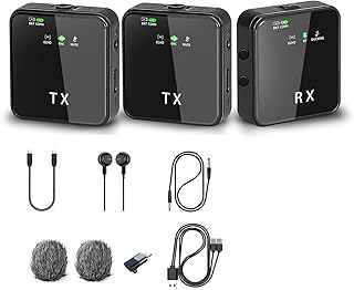 Microphone sans fil 2,4 ghz, pour téléphone apple de type c, micro