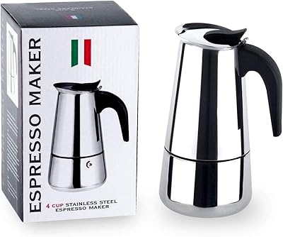 Machine à expresso sur cuisinière, cafetière moka, cafetière italienne, 300 ml/6 tasses, cafetière