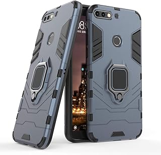 Coque compatible huawei y7 prime (2018), support en métal dur résistant aux chocs